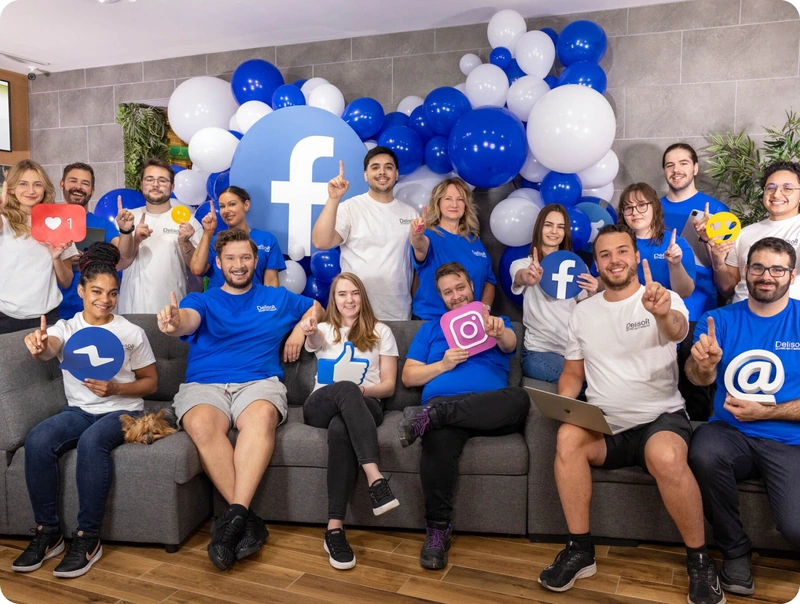 Équipe Delisoft spécialisée en Facebook Ads